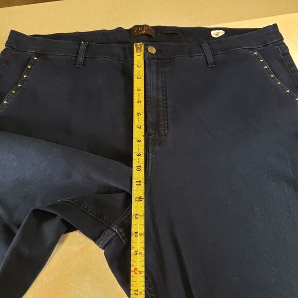 Jen7 by 7 For All Mankind Mid Rise Ankle Skinny Jeans Blue Size 24 - Picture 9 of 10